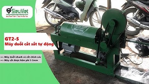Máy duỗi cắt sắt tự động GT2-5 – Tốc độ duỗi nhanh – Cắt chính xác