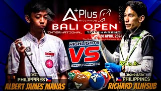 AJ MANAS VS RICHARD ALINSUB "BONG BATA", 9-BALL OPEN 2024 HIGHLIGHTS - PINOY COMMENTARY