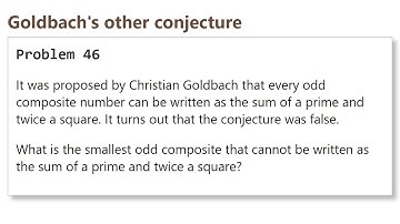 Project Euler: Problem 46 (C/C++)
