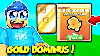 I BOUGHT THE GOLD DOMINUS PET IN TEXTING SIMULATOR!!