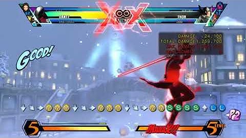 UMvC3 Killing Thor in 10hits or less challenge  -  Dante