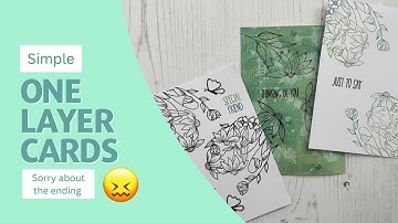 Simple One layer Cards