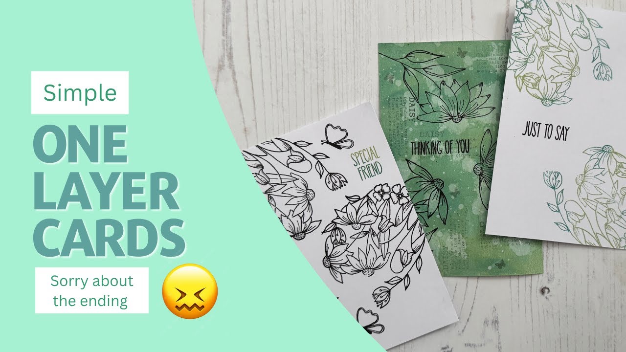 Simple One layer Cards