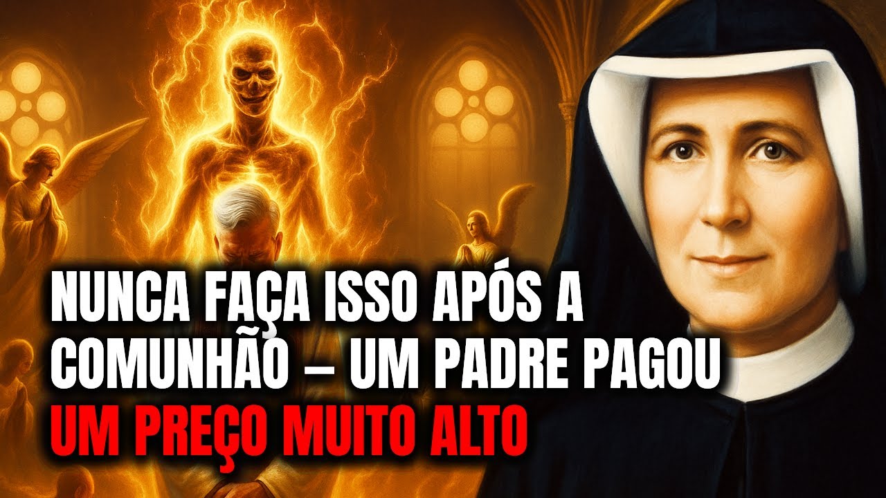 NUNCA FAÇA ISSO DEPOIS DA COMUNHÃO – A visão aterrorizante de Santa Faustina sobre um padre no ...