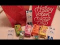 Japanese Treats Haul from Amazon for Valentine&#39;s Day unboxing Dagashi snack food set