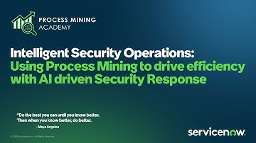 Using Process Mining to drive efficiency with AI driven Security Response