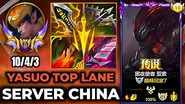 Top 10 Yasuo Wild Rift China - Build Runes Season 19 - Gameplay Nightbringer Yasuo