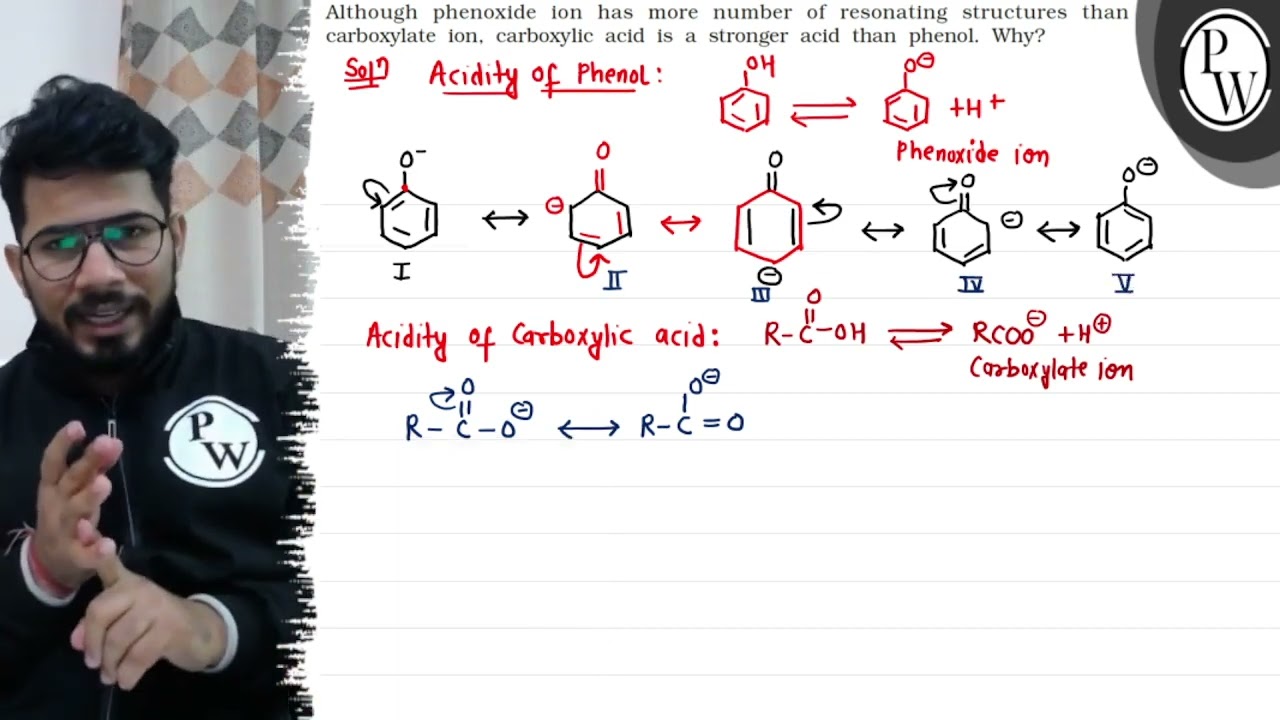 Although Phenoxide Ion Has More Number Of Resonating Structures Tha Although Phenoxide Ion Has More Number Of Resonating Structures Tha