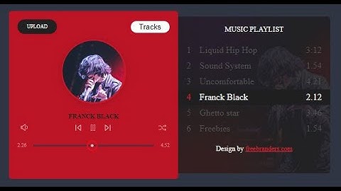 Верстка проигрывателя музыки (часть 1). Html-разметка ч.1