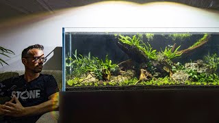 120 GALLON NATURE AQUARIUM AQUASCAPE -  FULL STEP BY STEP TUTORIAL