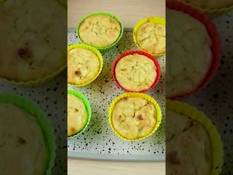 Лучшие Кексы с яблоками и творогом - Рецепт творожных Кексов с яблоками