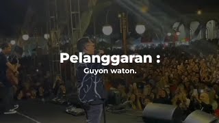 Pelanggran - Guyon waton (lirik lagu) konser