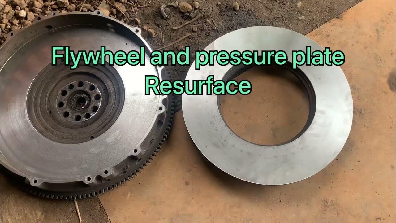 Truck flywheel and pressure plate resurface YouTube