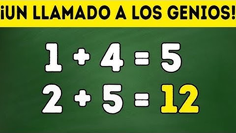 UN GENIO PUEDE RESOLVER ESTO EN 15 SEGUNDOS. ¿Y TÚ PUEDES?