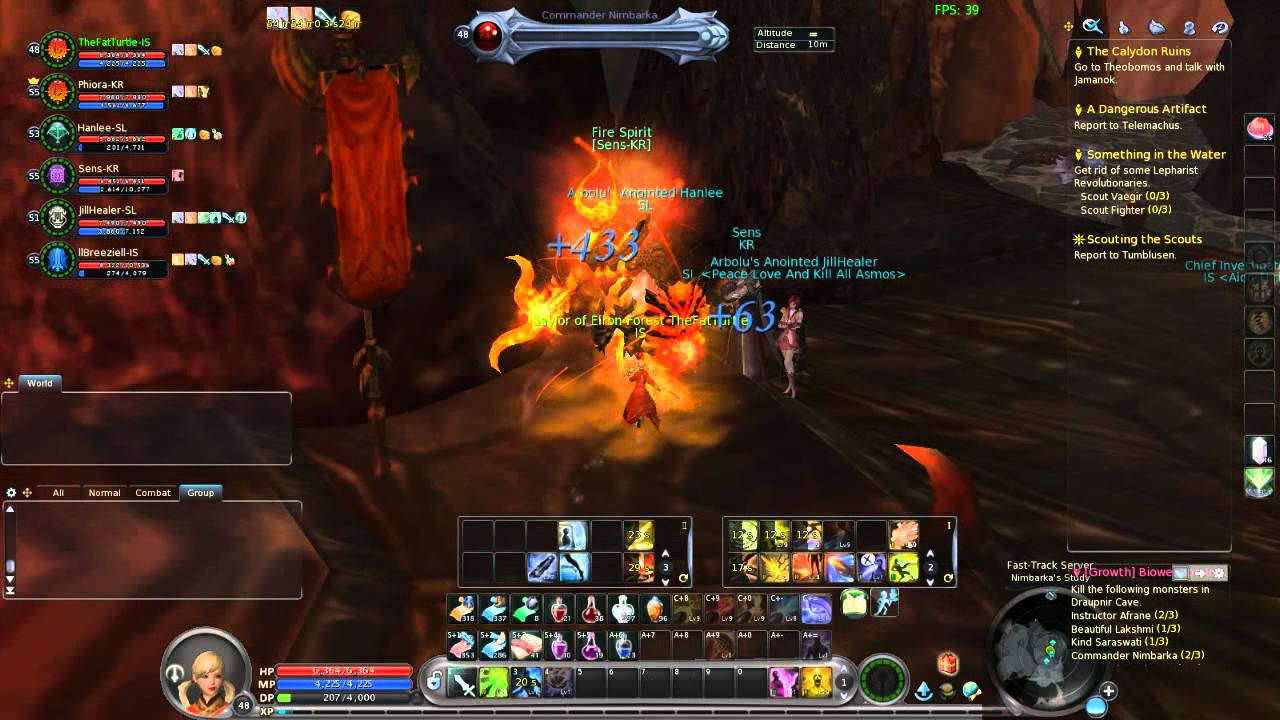 Aion - Draupnir Cave Instance run gameplay commentary