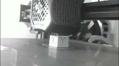 3d Printing Timelapse for XYZ Calibration Cube in Ender-3V2 3d printer