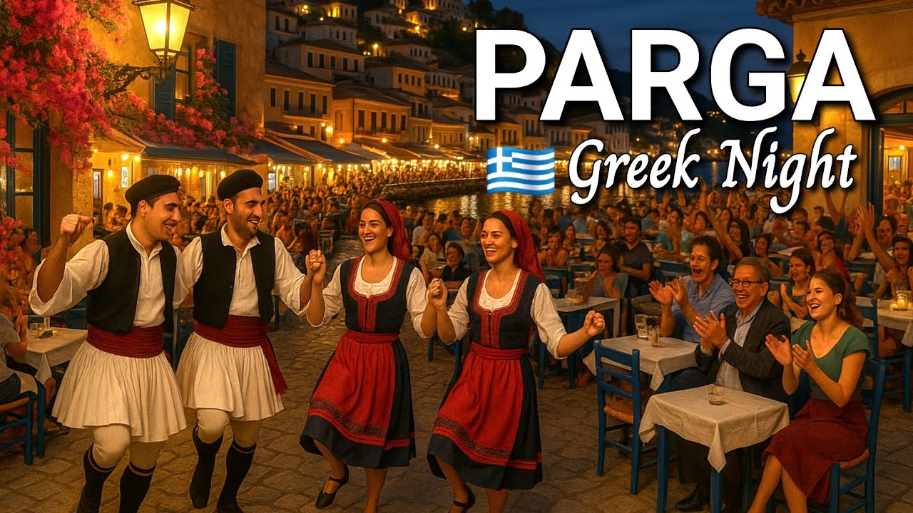 🇬🇷 Greek Music, Dance & Traditions 🔥Parga Nightlife | 4K Video