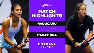 Emma Raducanu vs. Daria Kasatkina | 2022 Ostrava Round 1 | WTA Match Highlights