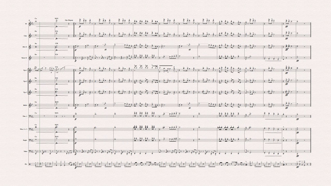 Thank U, Next Pep Band Arrangement
