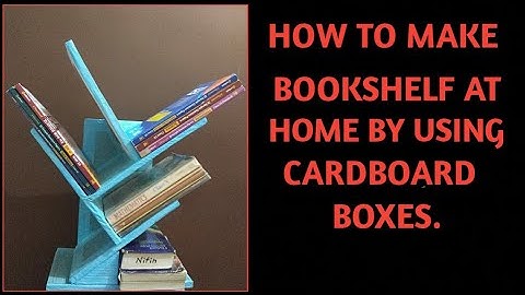 How to make a tree bookshelf at home. With recycled carton boxes /Cardboard with no cost & No tools.