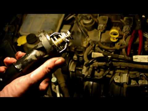 How to Replace / Change Thermostat  2004-2009 Mazda 3 (2.3L) P0126