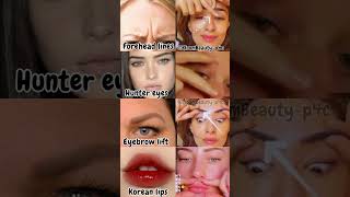 Remove Forehead Lines + Get Hunter Eyes &amp; Korean Lips 🔥 | Face Yoga #glowup #faceyoga  #shorts #fypシ