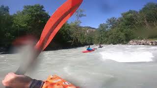 Kayaking in Dora Baltea ( Leverogne, 18/6/2022)