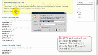 Subscribing to RSS feeds of lists