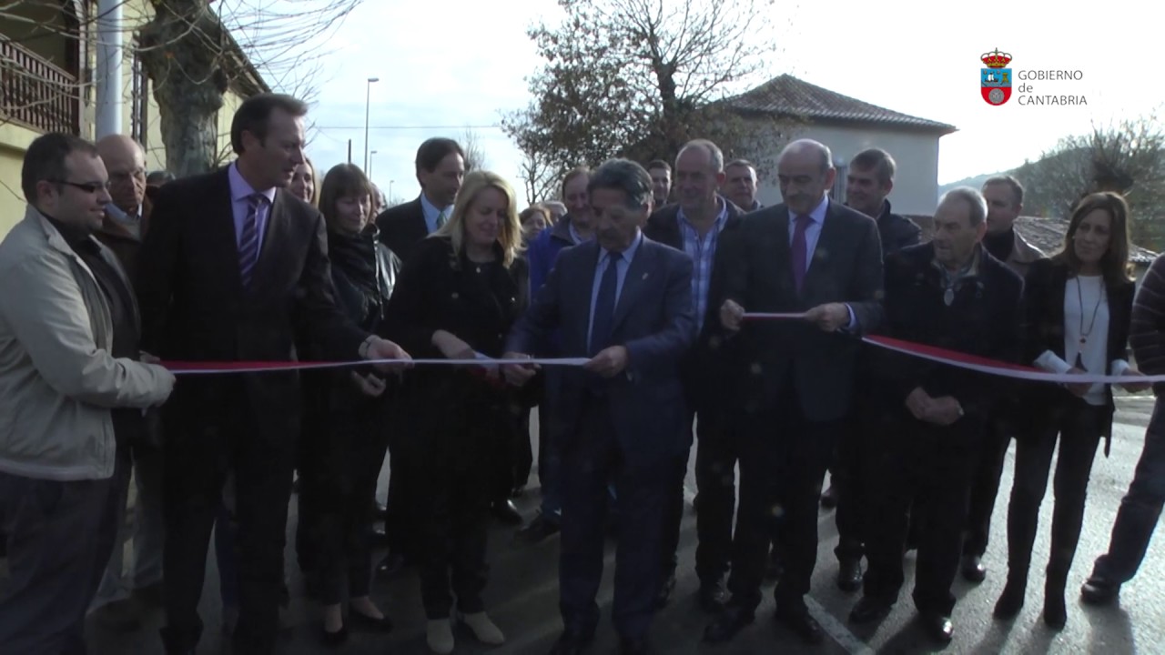Inauguración entre la carretera entre el Barrio de San Antonio (Entrambasaguas) y Riaño (Solórzano)