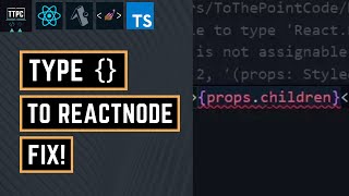 React Native TypeScript Error | Type {} is not assignable to ReactNode FIX