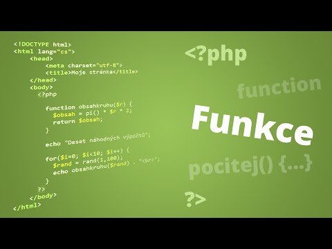 Video: K čemu slouží zápis funkcí?