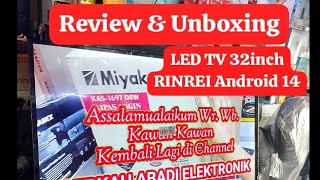 Download lagu Review dan Unboxing LED TV Android 14 Rinrei 32inch Gambar Full HD