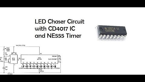 How to Make an LED Chaser Circuit || 555 Timer + CD4017 IC
