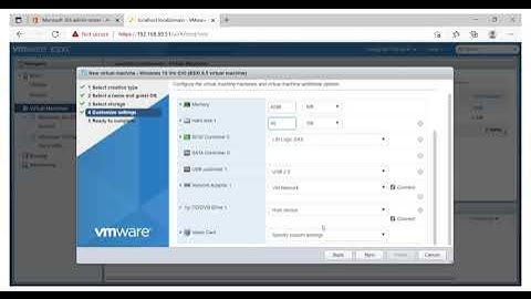 Spinning a Windows 10 VM in VMware ESXi