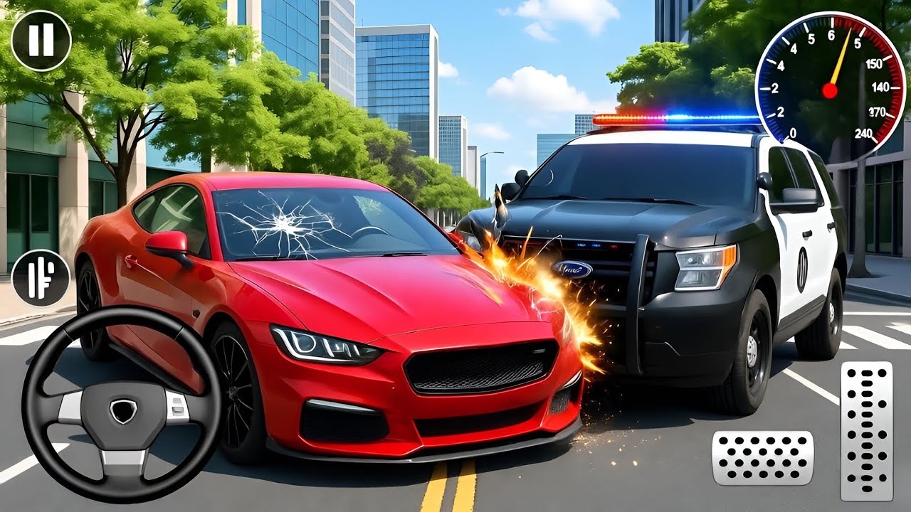 Police Car Chase Simulator 3D - Car Game - Android Gameplay - YouTube