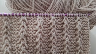 Hırkalar Yelekler ve Kazaklar İçin İki Şiş Örgü Modeli/knitting crochet