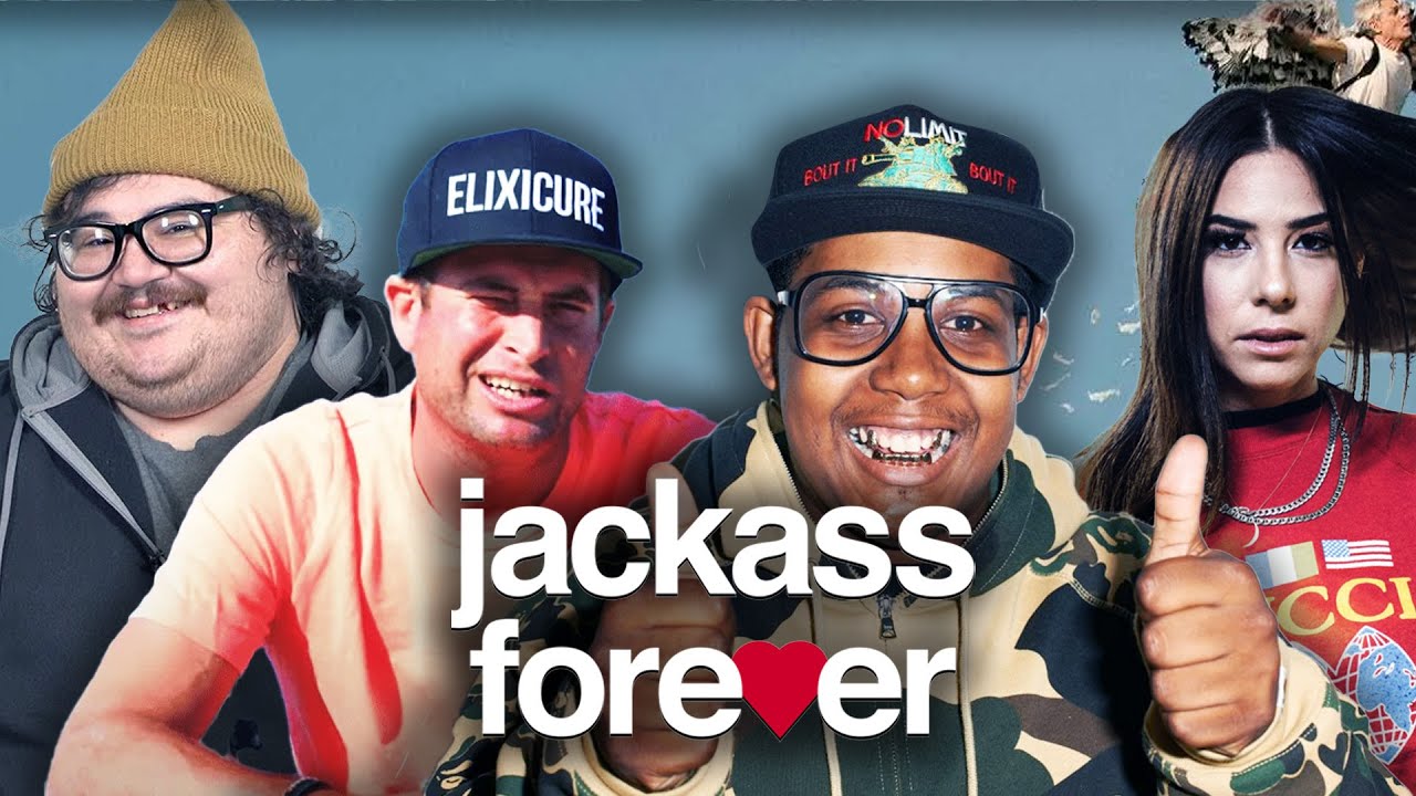 Jackass Forever’s Zach Holmes, Rachel Wolfson, Jasper, and Poopies on Joining the Franchise