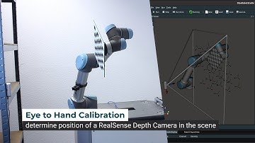 Eye To Hand Calibration: determine position of a RealSense Depth Camera in the scene