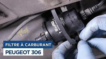 Où se trouve le filtre à gasoil sur une Peugeot 306 ?