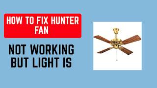 How to Fix Hunter Fan Not Working But Light Is – Motor or Capacitor Repair Guide