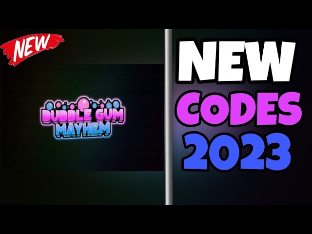 NEW* ALL WORKING CODES FOR BUBBLE GUM MAYHEM 2023