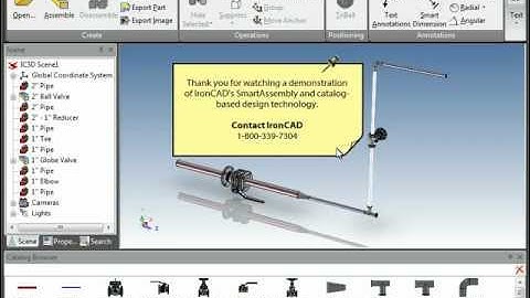 Piping SmartAssembly in IRONCAD COMPOSE