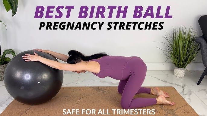 Pregnancy Yoga Ball Stretches 