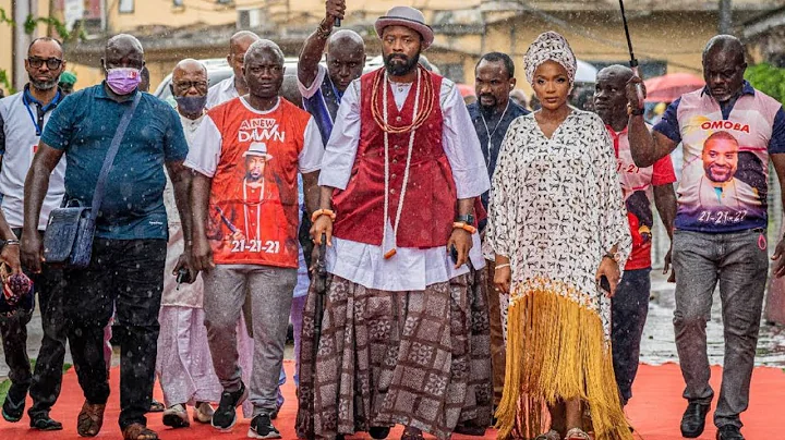 OLU OF WARRI OGIAME ATUWATSE III STEPS OUT IN HONOR AND DIGNITY/RECEPTION AT HIS RESIDENCE