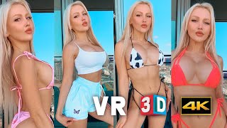 [VR 3D 4K] HOT MICRO BIKINI REVIEW - YesBabyLisa Virtual Reality 360/180