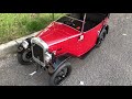 Austin j40 austin seven and vw type 2 pickup pedal car line up