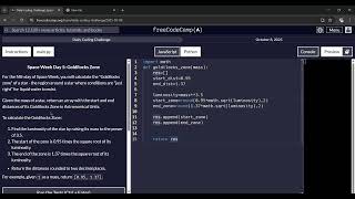 freeCodeCamp Daily Coding Challenges | Space Week Day 5 | 08 Oct 2025