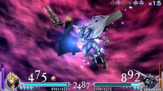 dissidia cloud vs garland  battle of epicness