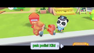 Polisi Kiki membantu guagua mencari ayahnya | babypanda#games #babypanda