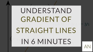 How To Find The Gradient of A Straight Line in 6 Minutes
